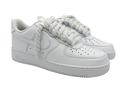 Air Force 1 white Rope Laces WHITE