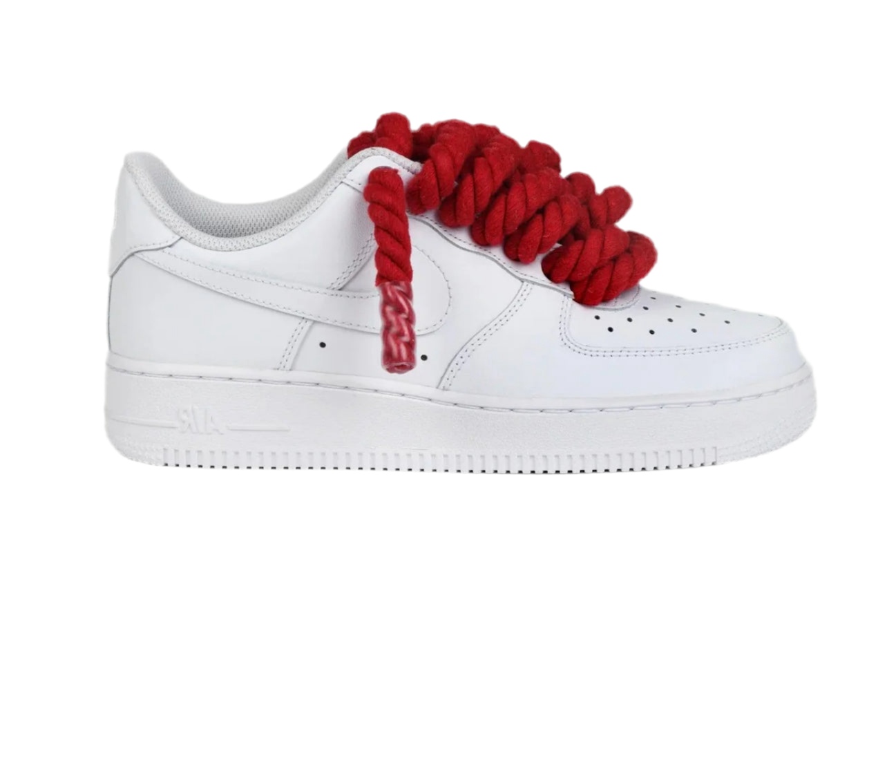 Air Force 1 white Rope Laces Red - Snea.kersale