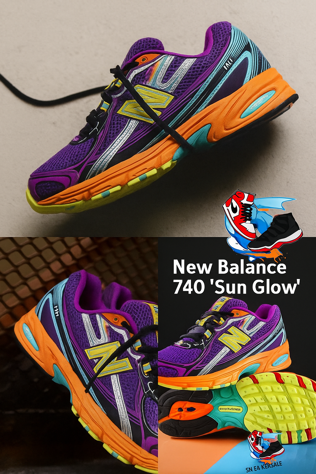 New balance 740 sun glow multicolor - Snea.kersale