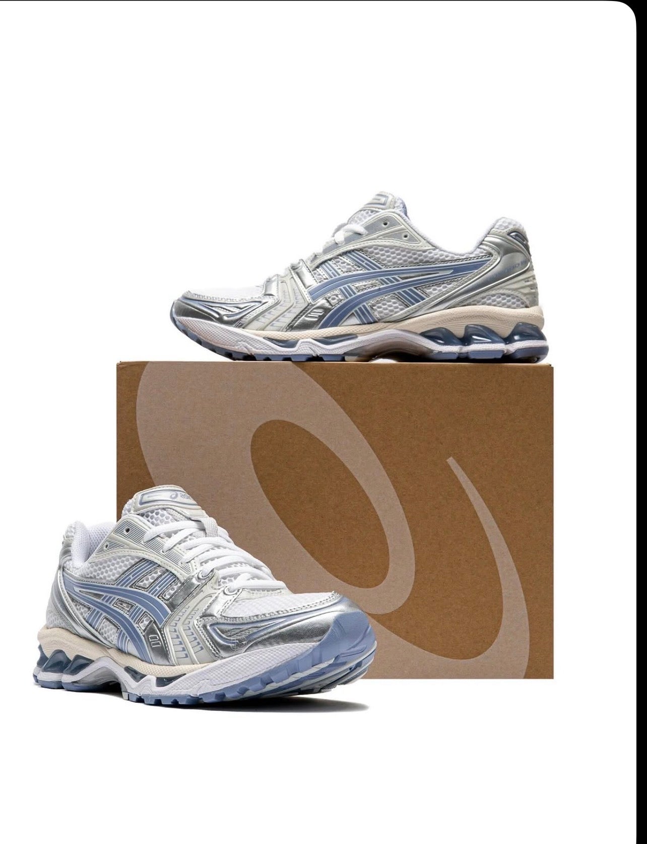 Asics Gel kayano 14 white light navy