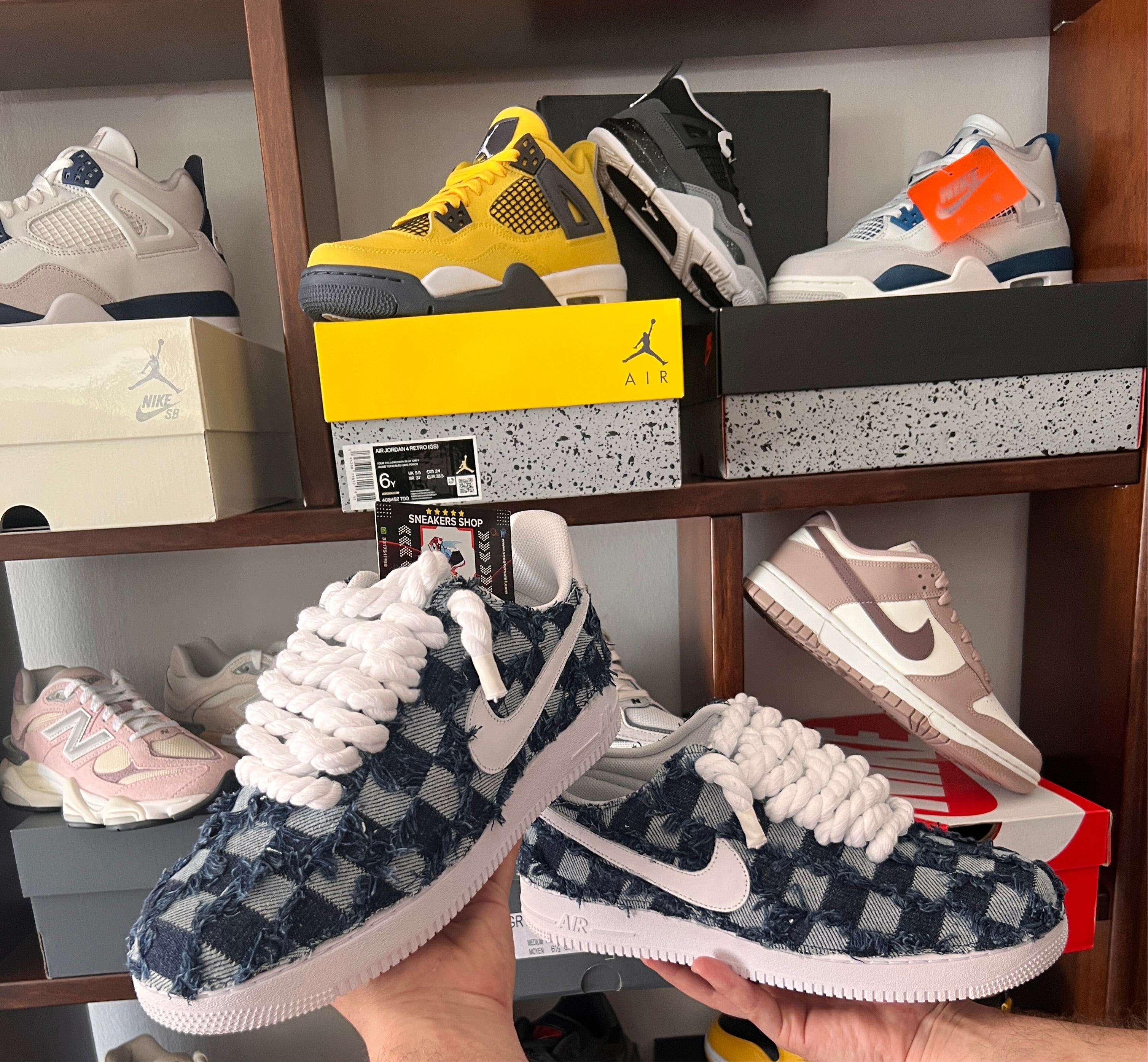 Air Force 1 Jeans + Rope Laces - Snea.kersale