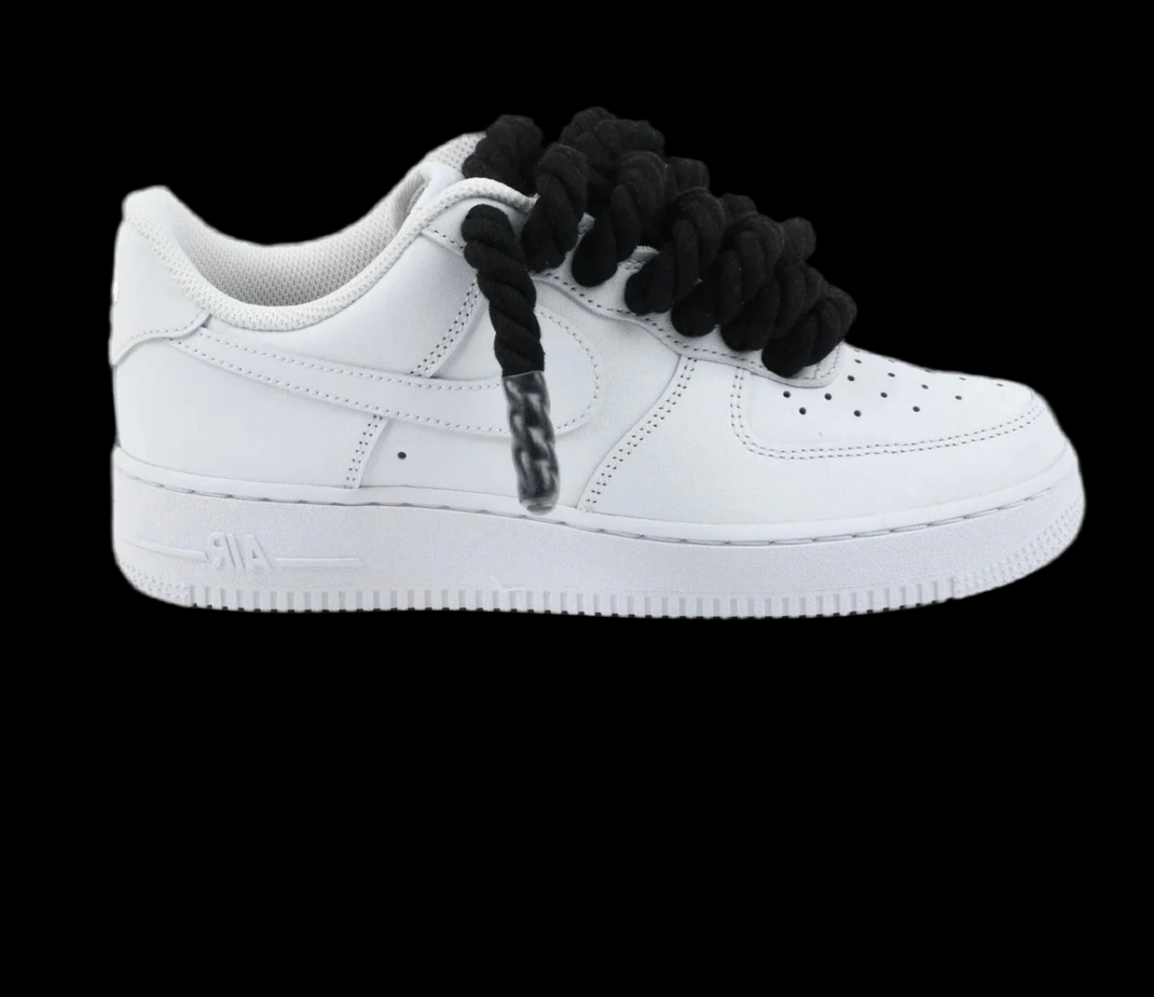 Air force 1 White Rope laces Black - Snea.kersale
