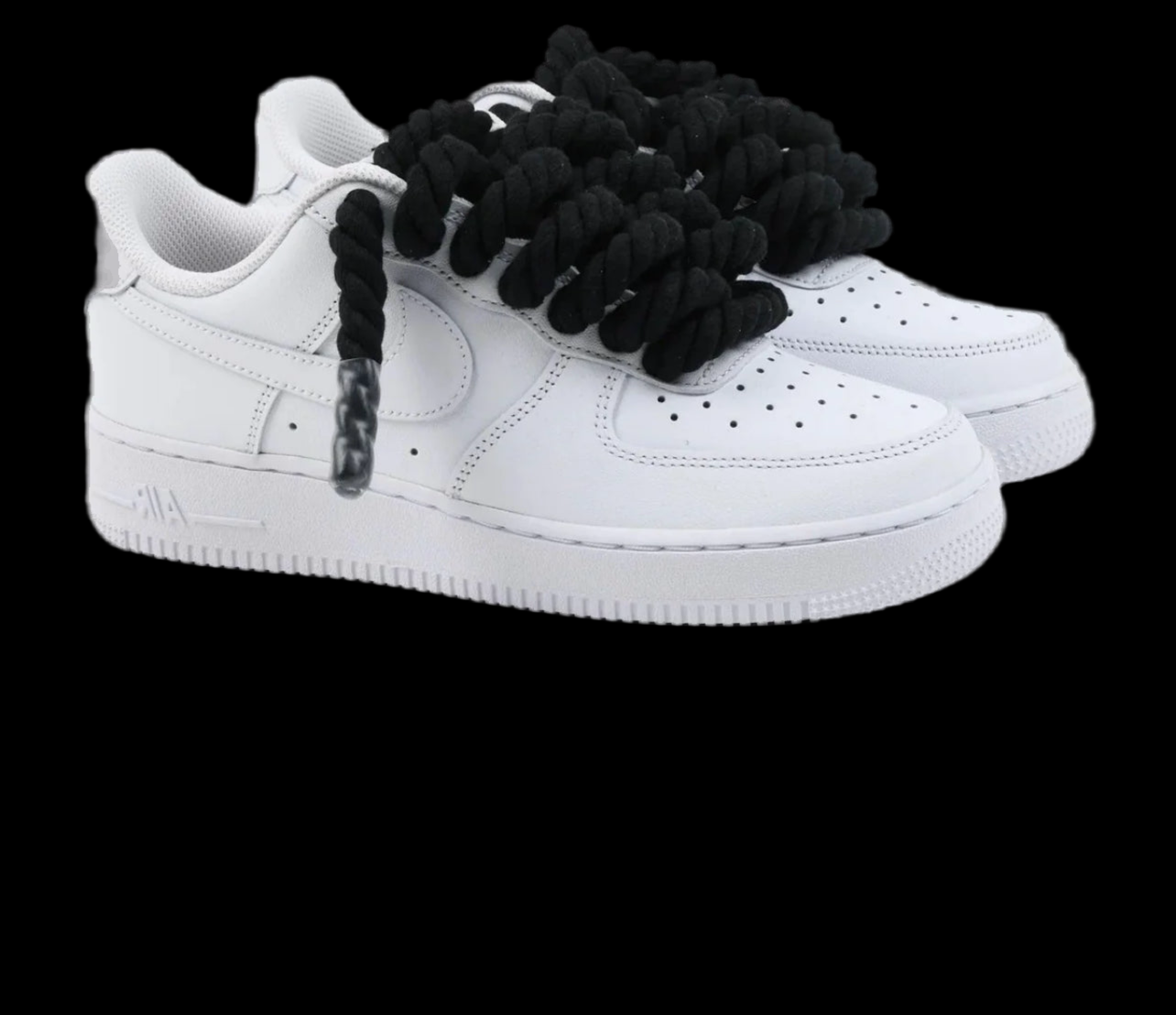 Air force 1 White Rope laces Black - Snea.kersale
