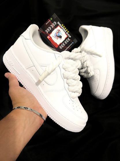 Air Force 1 white Rope Laces WHITE