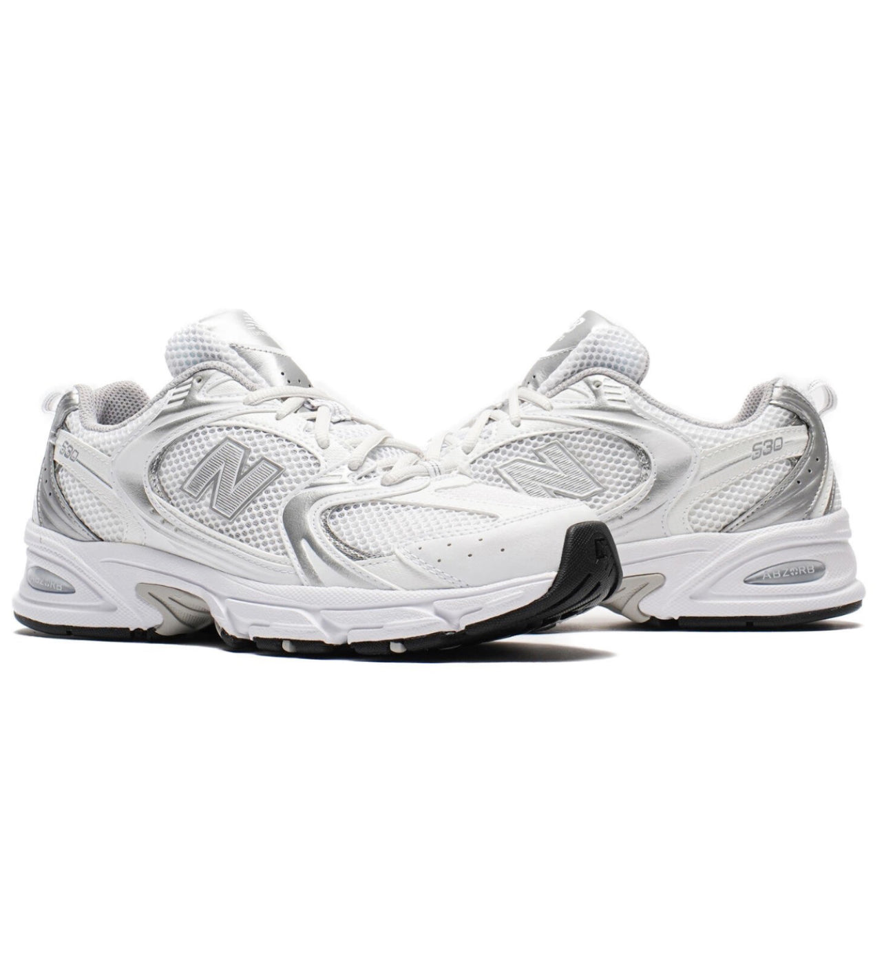 New balance 530 white silver