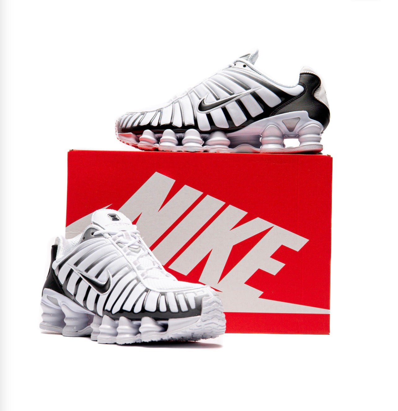 Nike Shox TL White/Black Metallic Silver