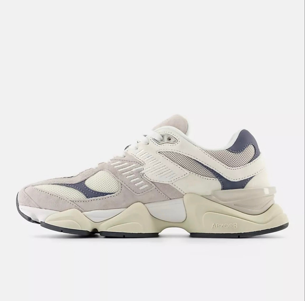 New Balance 9060 Moonrock Linen vista mediale