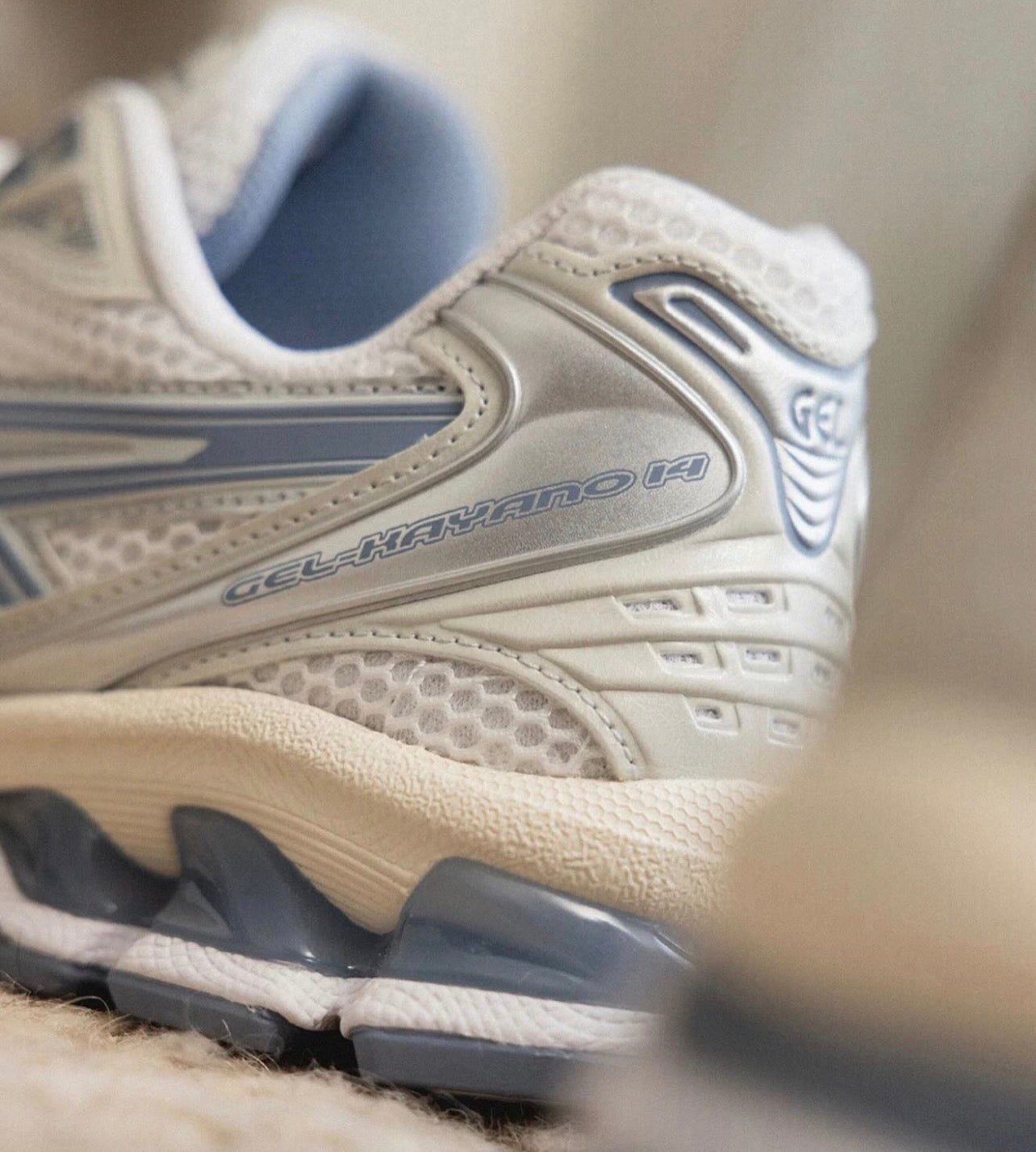Asics Gel kayano 14 white light navy