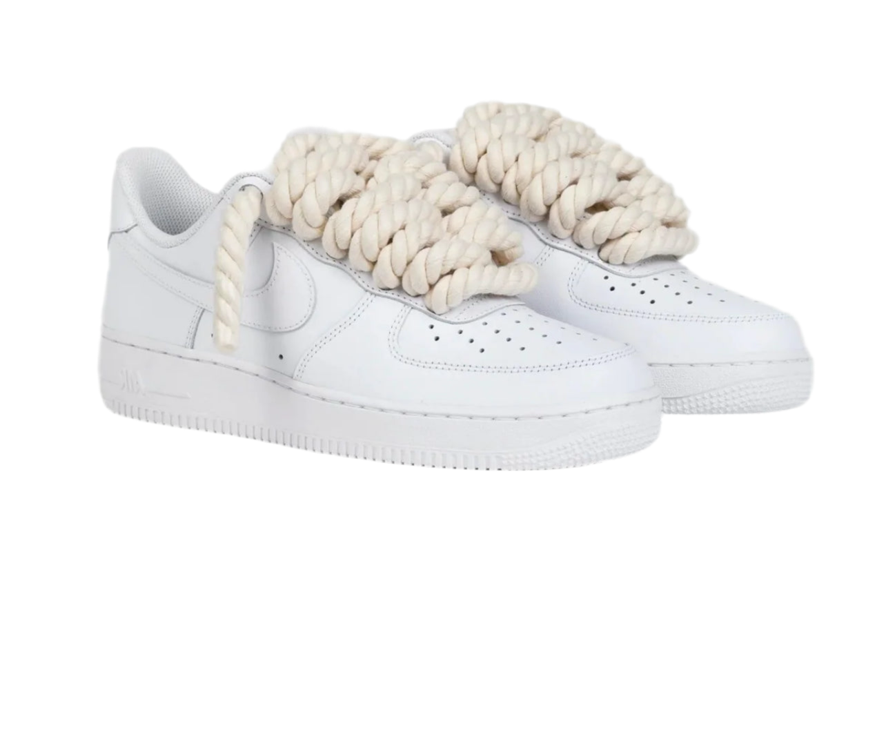 Air Force 1 White Rope Laces Beige - Snea.kersale