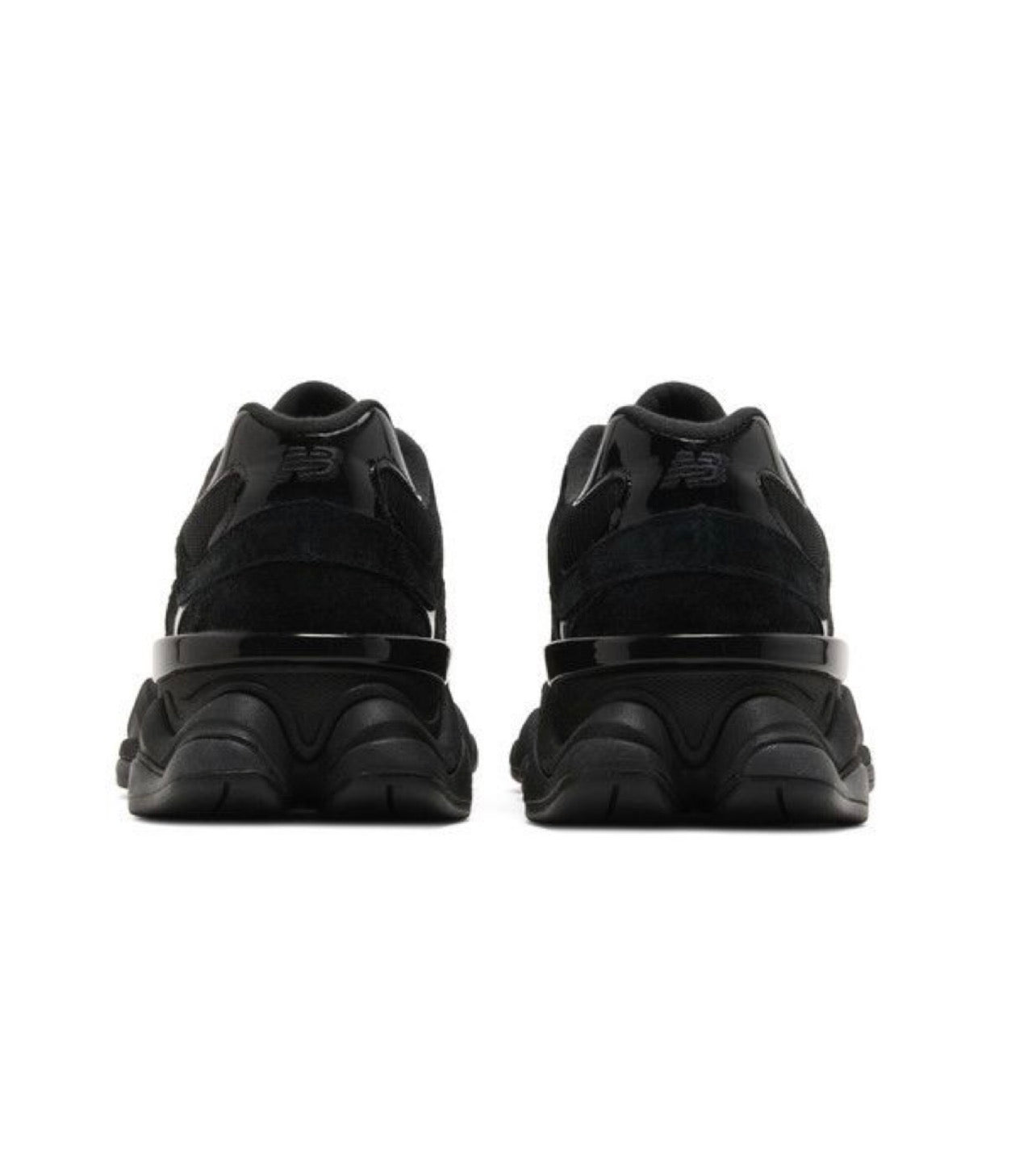 New Balance 9060 Triple Black Suede Patent U9060ZBO - Snea.kersale