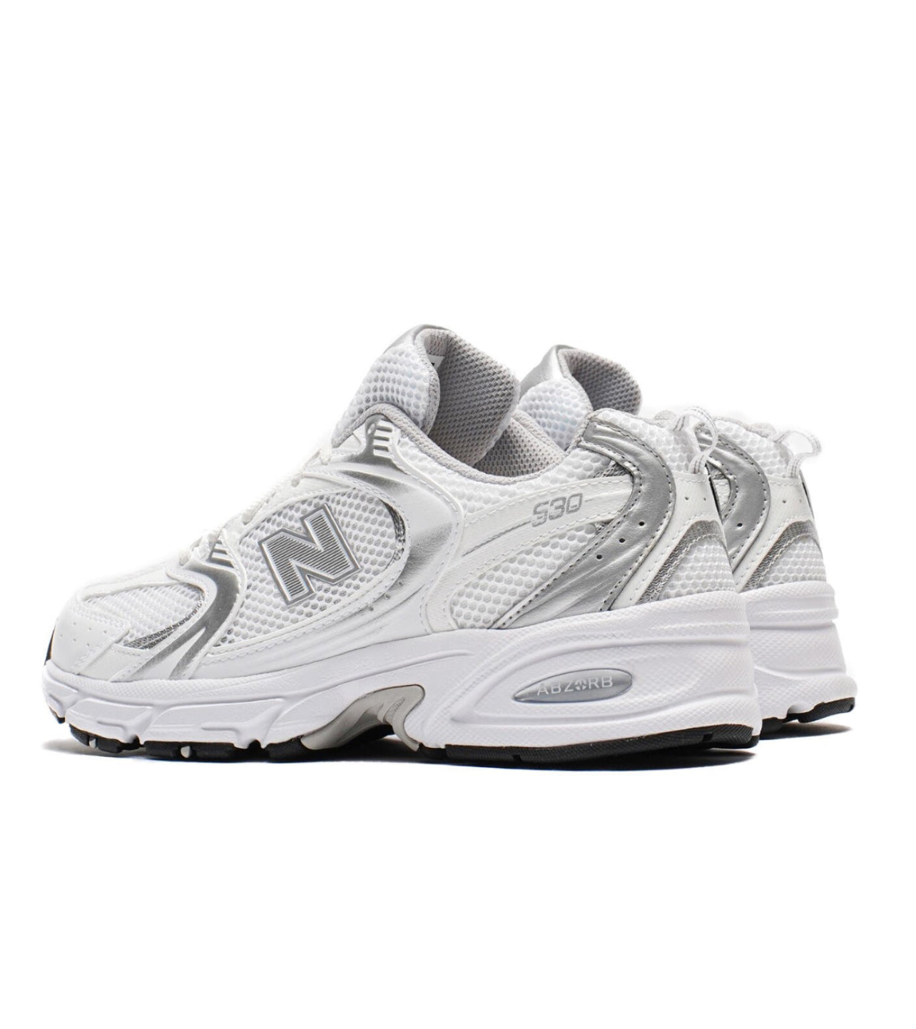 New balance 530 white silver