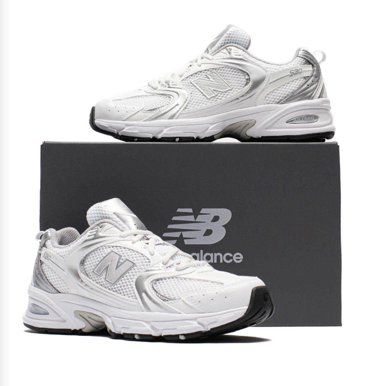 New balance 530 white silver - Snea.kersale
