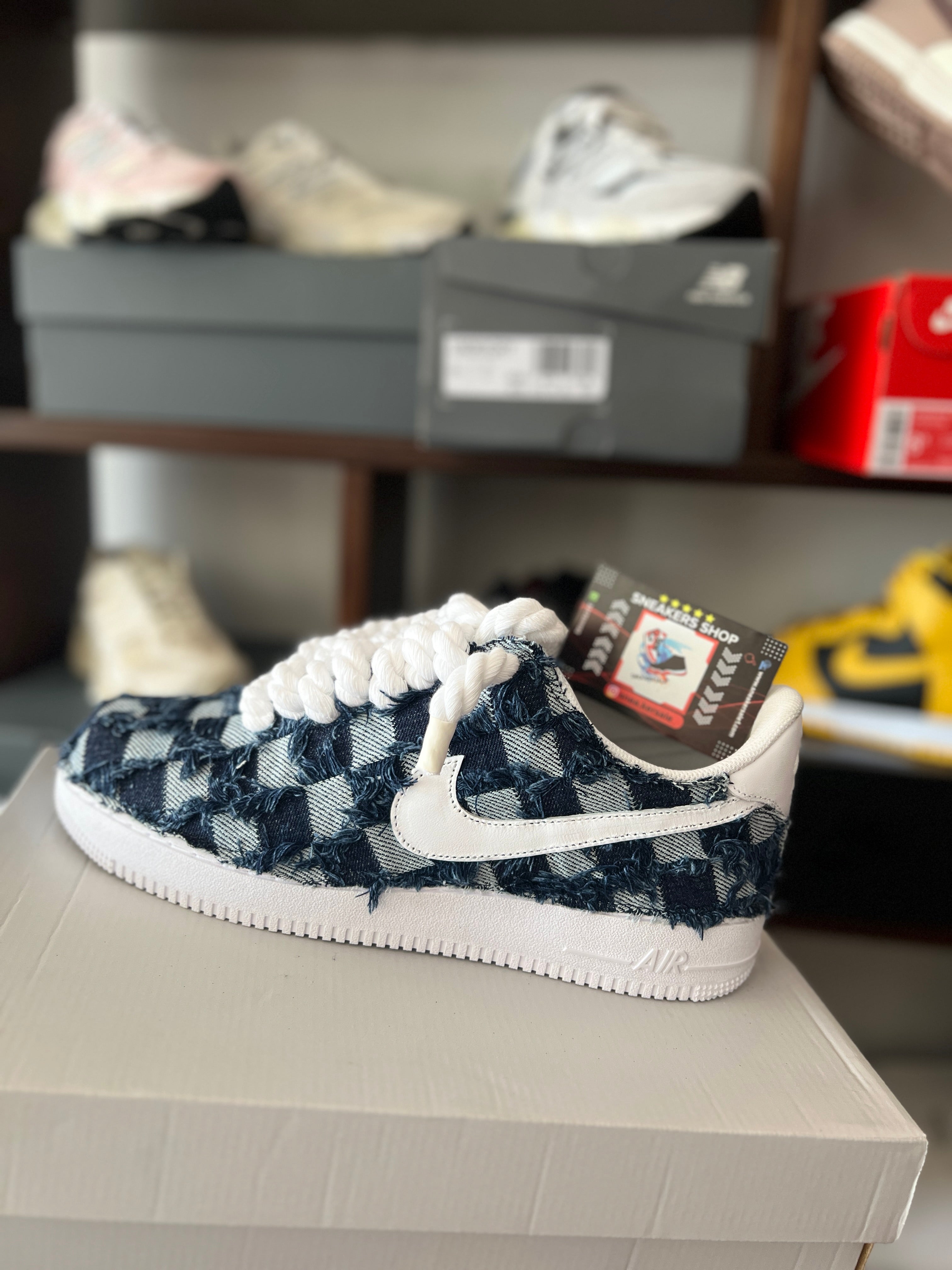 Air Force 1 Jeans + Rope Laces - Snea.kersale