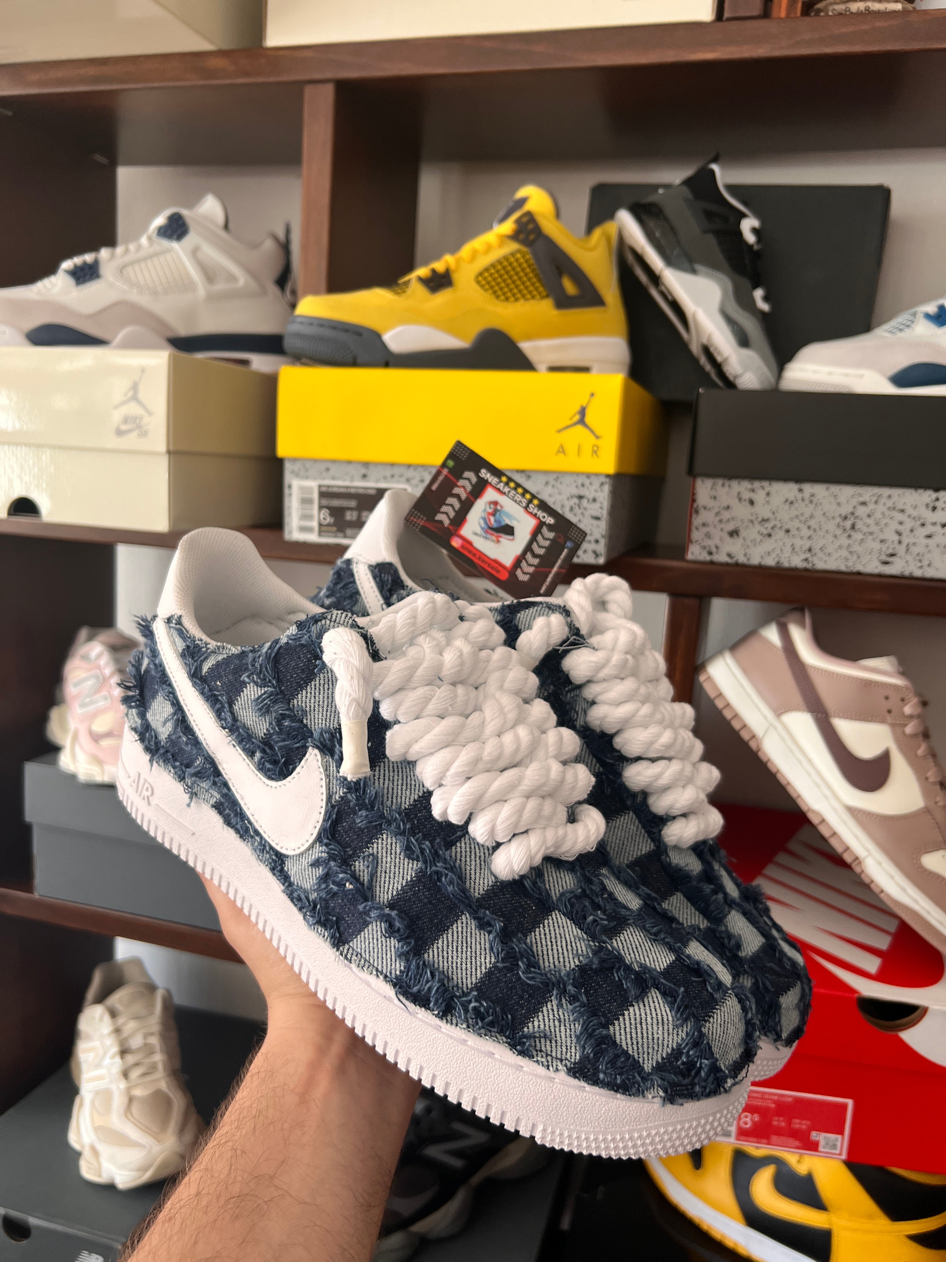 Air Force 1 Jeans + Rope Laces - Snea.kersale